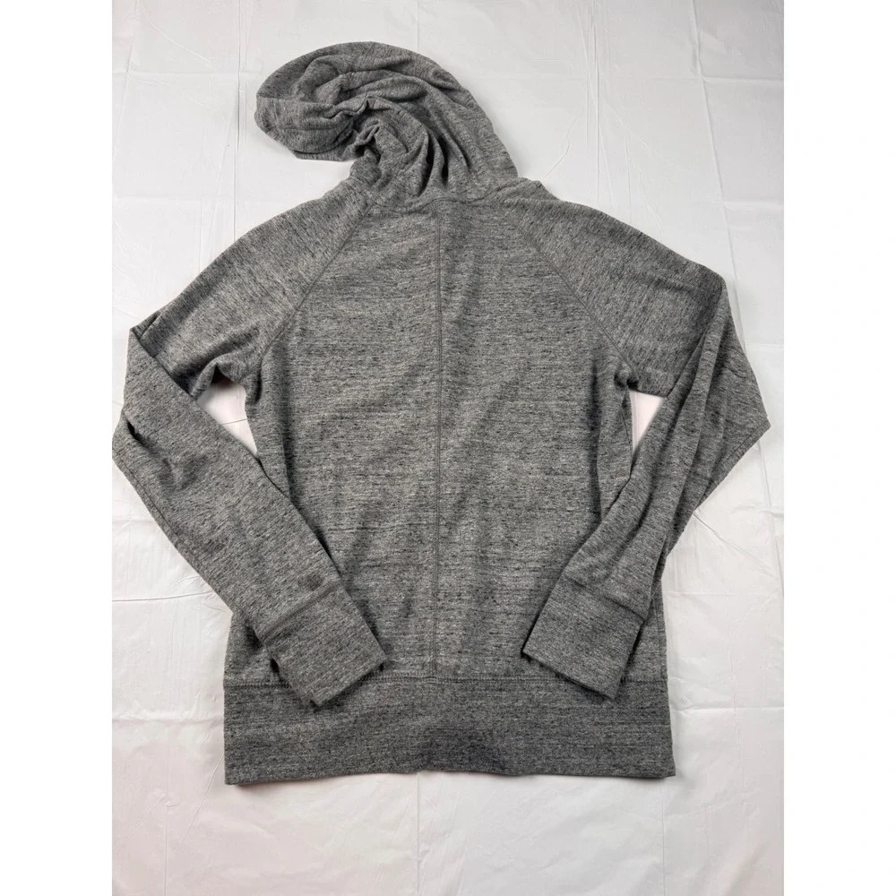 Nike Gym Vintage Full Zip Hoodie‎ Heather Gray Just Do It Womens Small Athletic